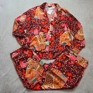 New S Karen Mabon from Anthropologie Sweet as a nut Squirrel classic pajama set